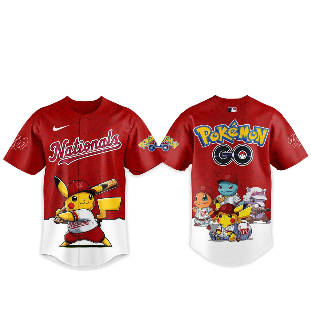 Washington Capitals Pokemon Go Night 2026 Baseball Jersey