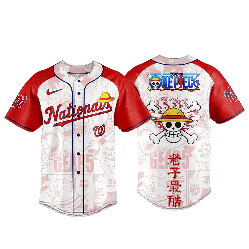 Washington Capitals x One Piece Night 2026 Baseball Jersey