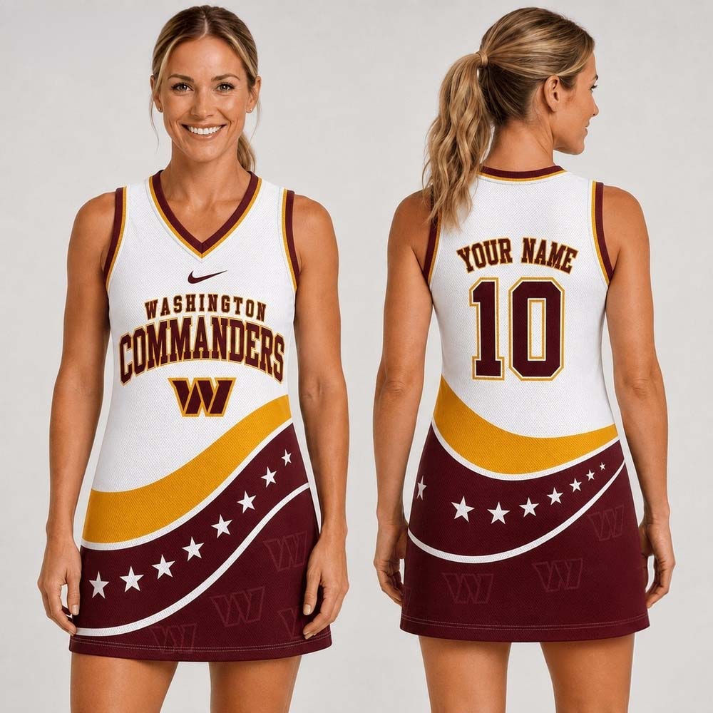 Washington Commanders Bold Team Pride Women's Jersey Dress Game Day Collection 2 - Unicasport Washington Commanders Bold Team Pride Women's Jersey Dress Game Day Collection