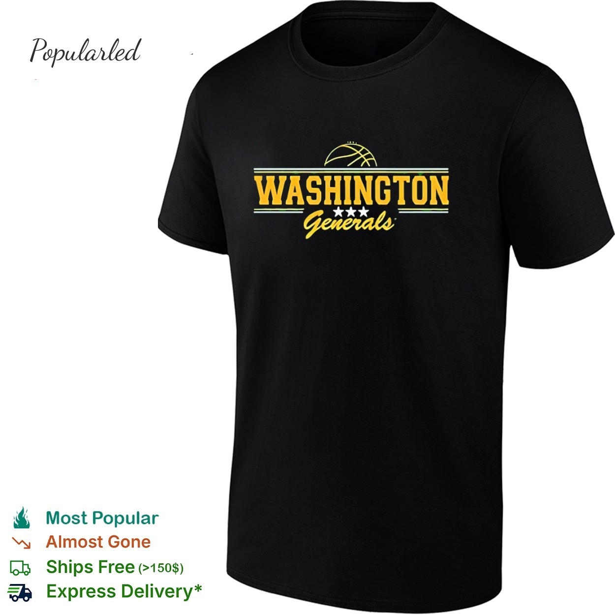Washington Generals basketball logo shirt