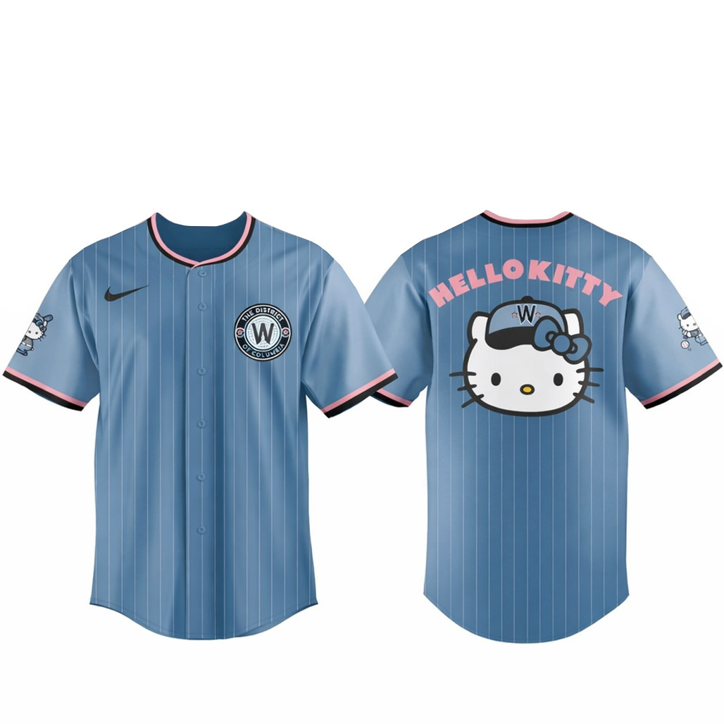 Washington Nationals 2026 Hello Kitty Night Baseball Jersey