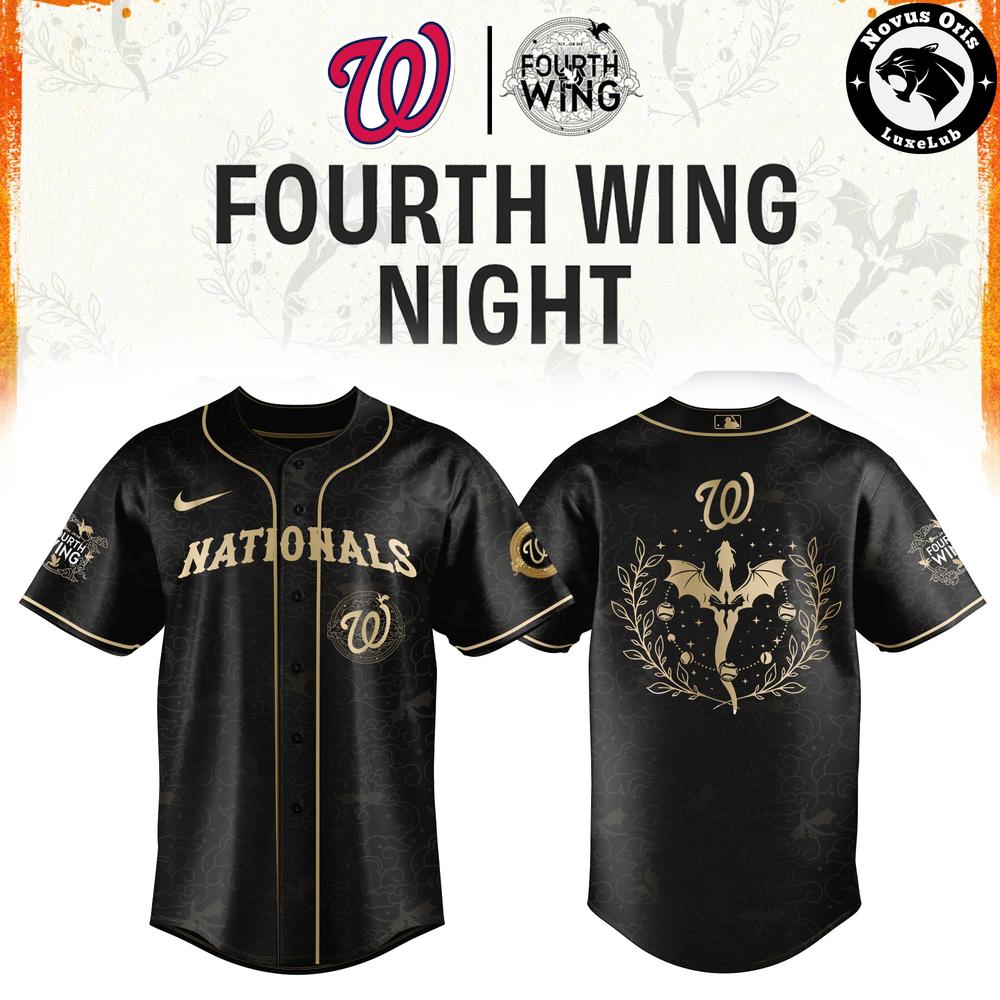 Washington Nationals x Fourth Wing Night 2026 Limited Baseball Jersey