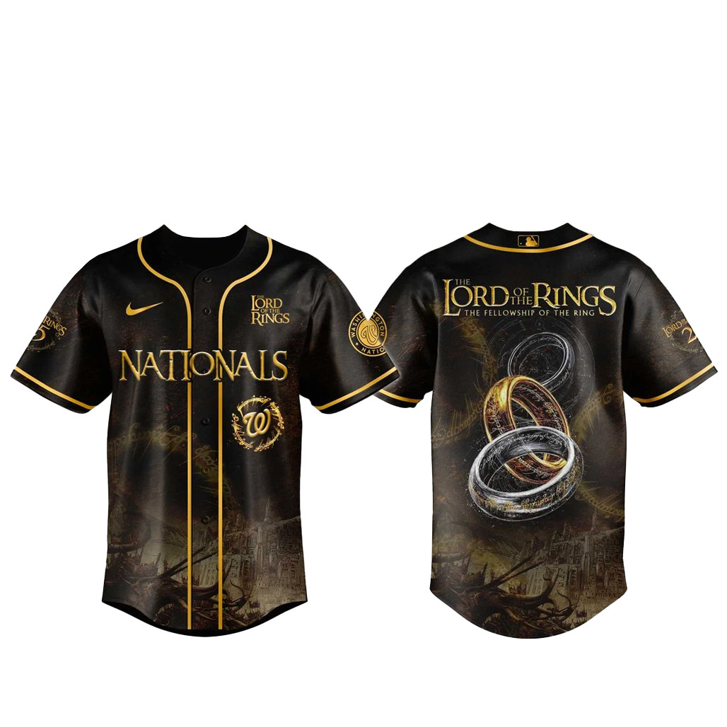 Washington Nationals x The Lord Of The Rings Baseball Jersey