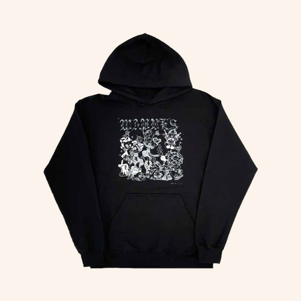 Wavves Merch Animaniacs Black Hoodie Unique Birthday Gift For Husband