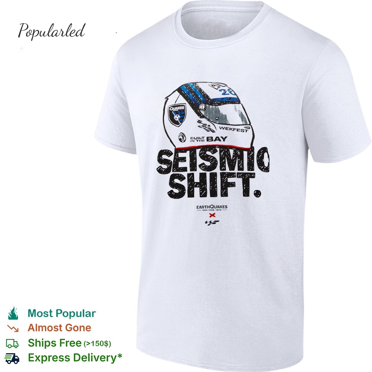Wekfest Seismic Shift x San Jose Earthquakes shirt