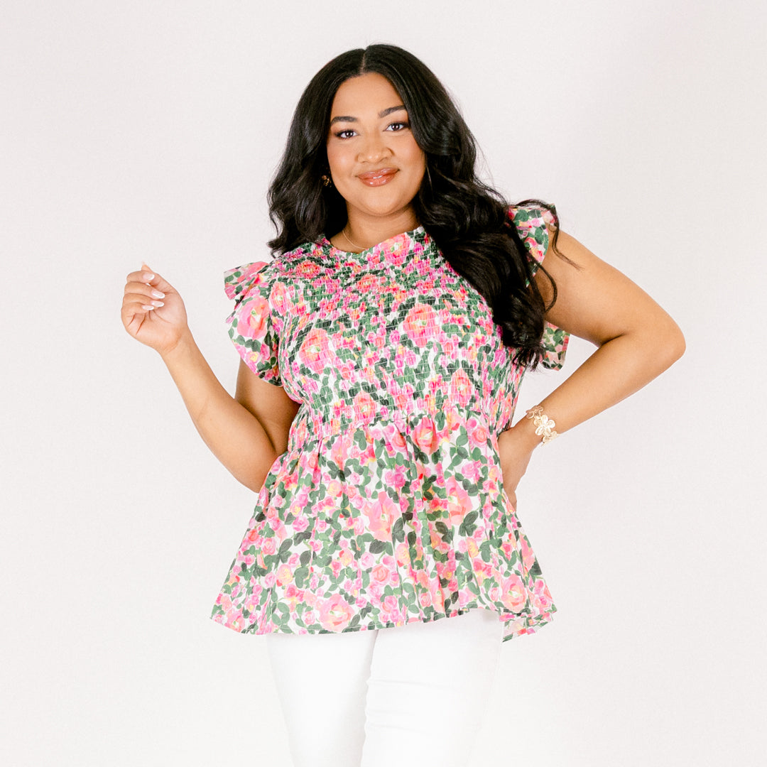 Well Within Top, Pink Floral 7 Well Within Top, Pink Floral - Image 7