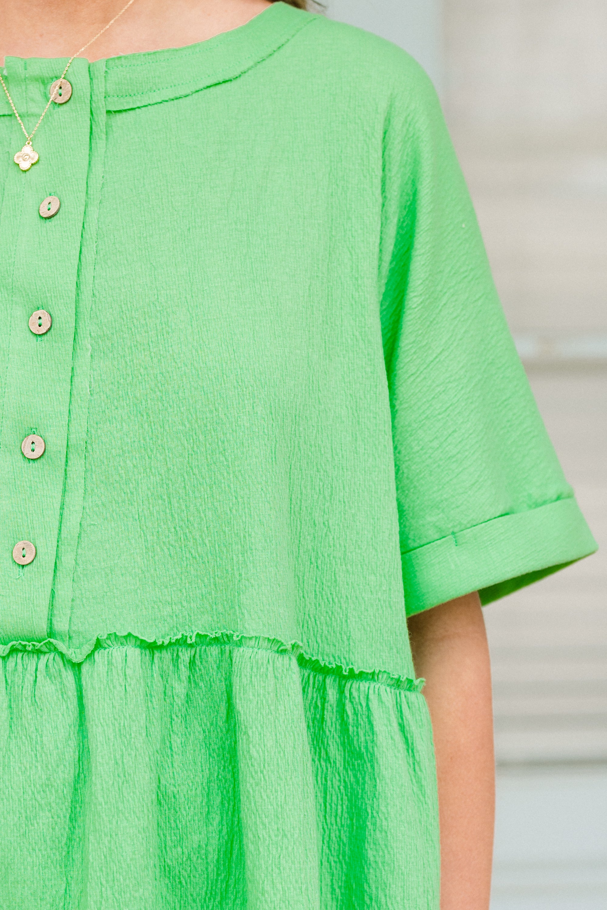 What Should We Do Today Top, Green 4 What Should We Do Today Top, Green - Image 4