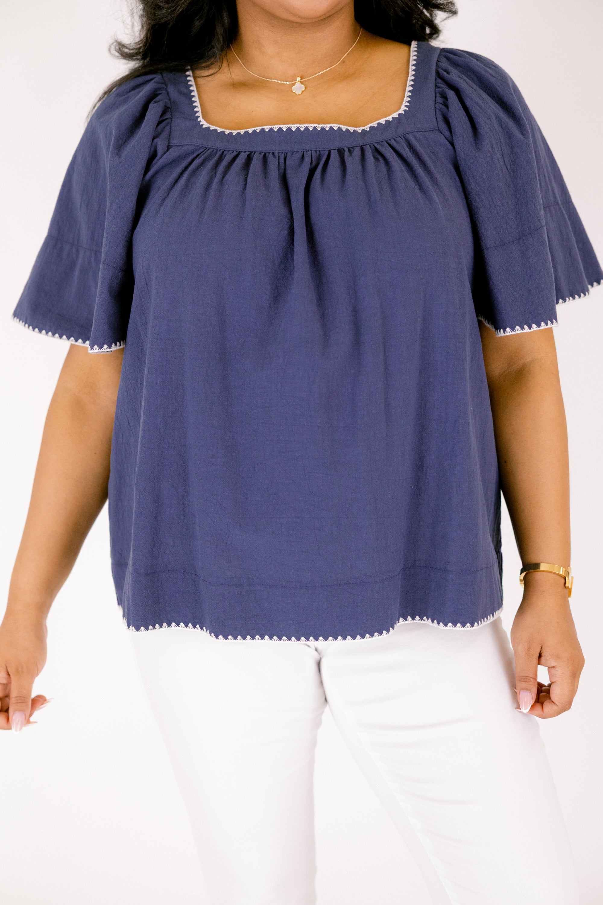 Where You Are Top, Navy 5 Where You Are Top, Navy - Image 5