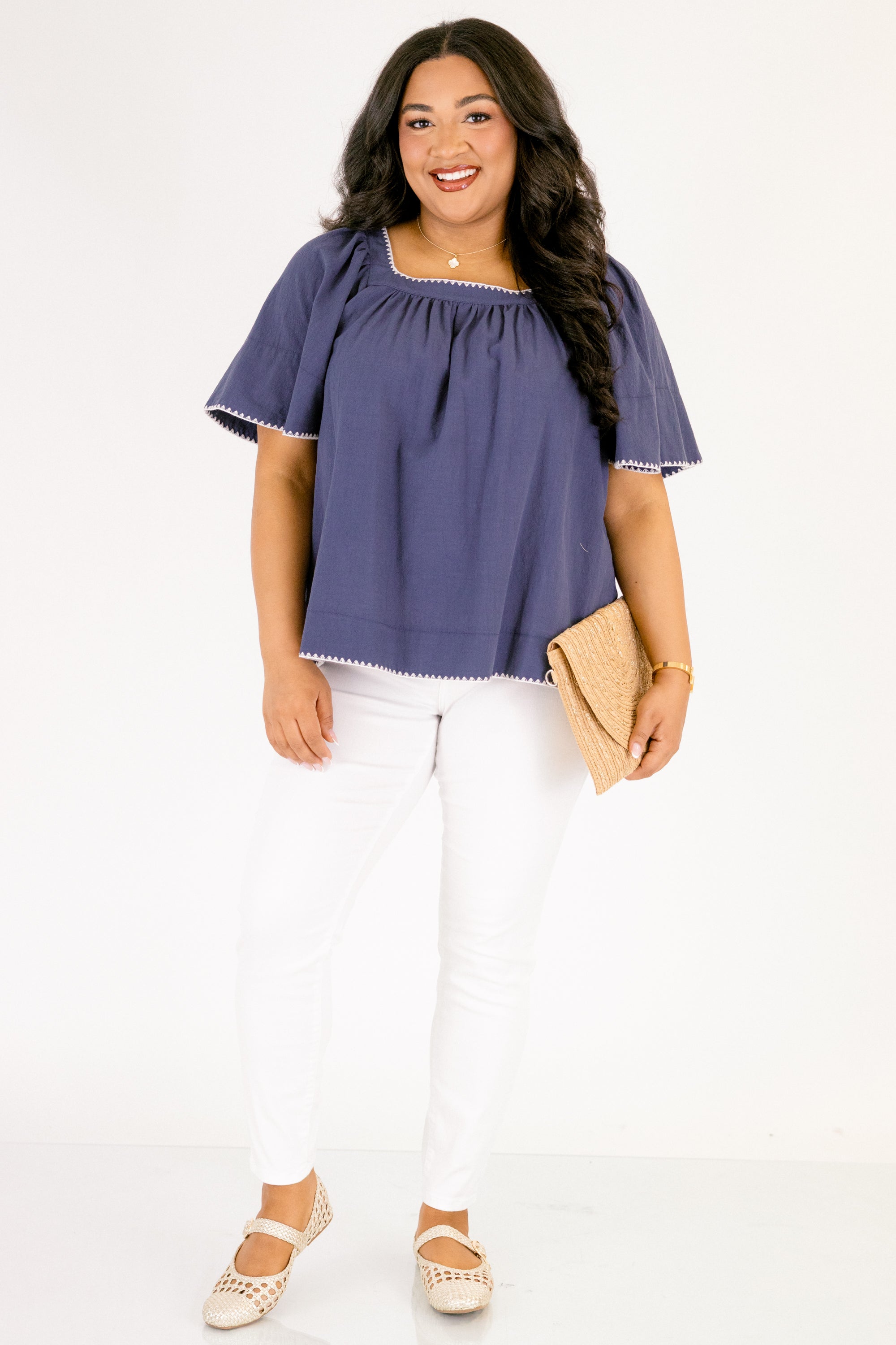 Where You Are Top, Navy 3 Where You Are Top, Navy - Image 3