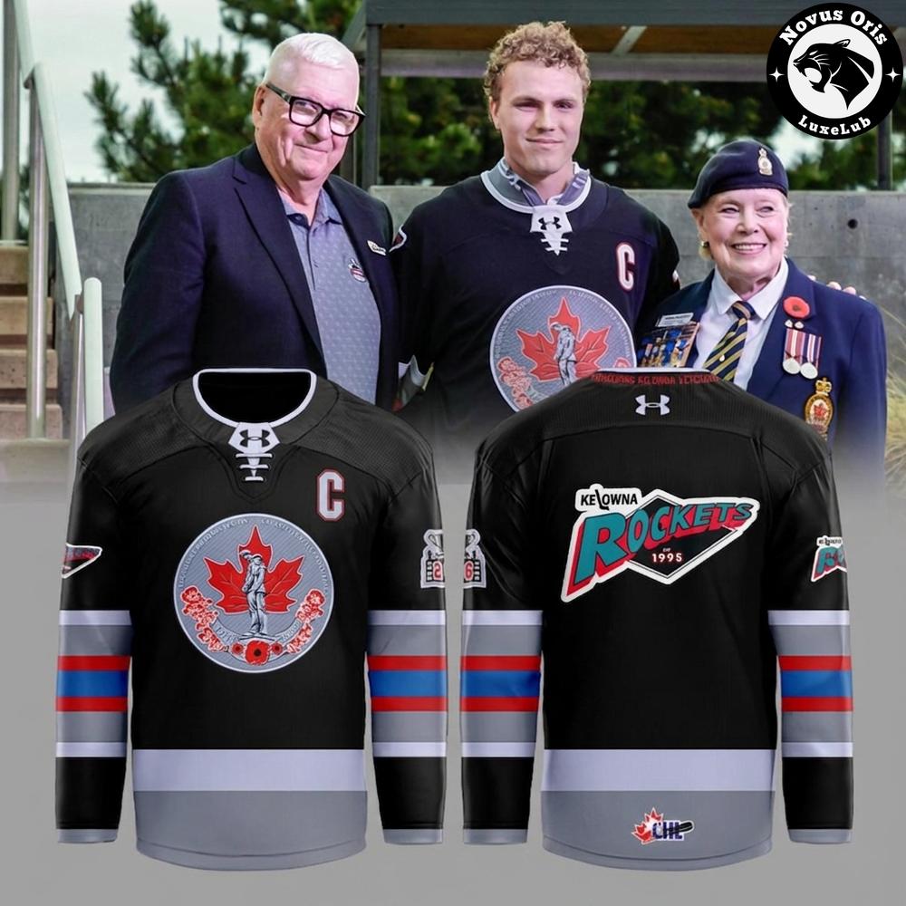 WHL Kelowna Rockets Military Veteran Special Edition Jersey