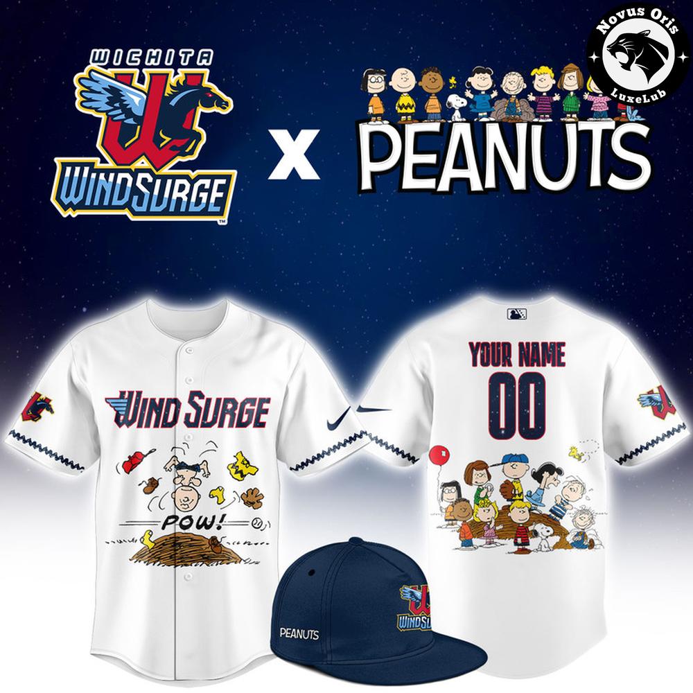 Wichita Wind Surge x Peanuts Night Limited Edition Baseball Jersey
