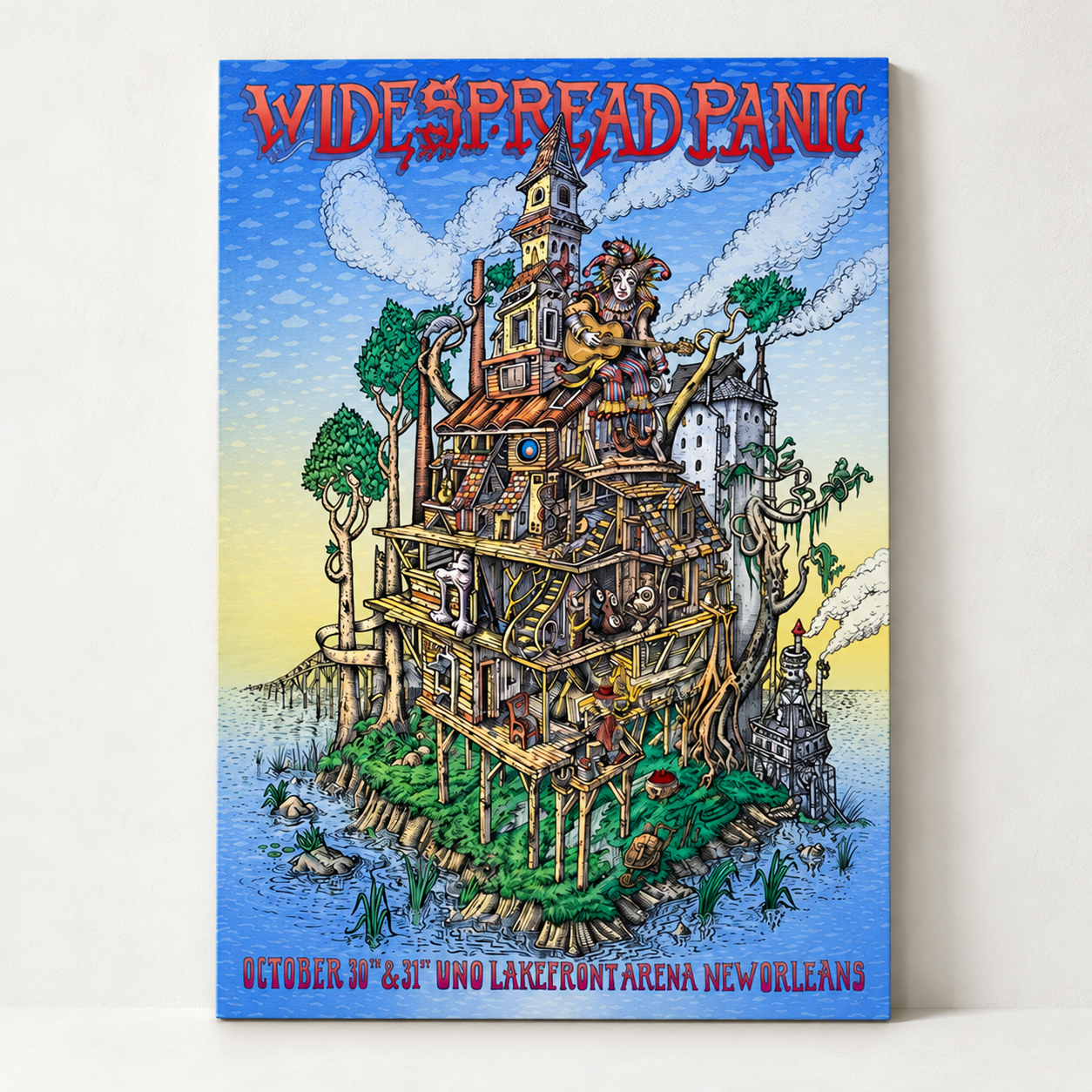 Widespread Panic Halloween Merch Event Poster By David Welker At UNO Lakefront Arena In New Orleans LA On October 30 31 2026 Home Decor Poster Canvas