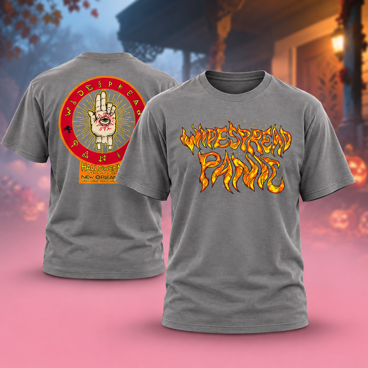Widespread Panic Halloween Merch Event Shirt At UNO Lakefront Arena In New Orleans LA On October 30 31 2026 Two Sided Unisex TShirt