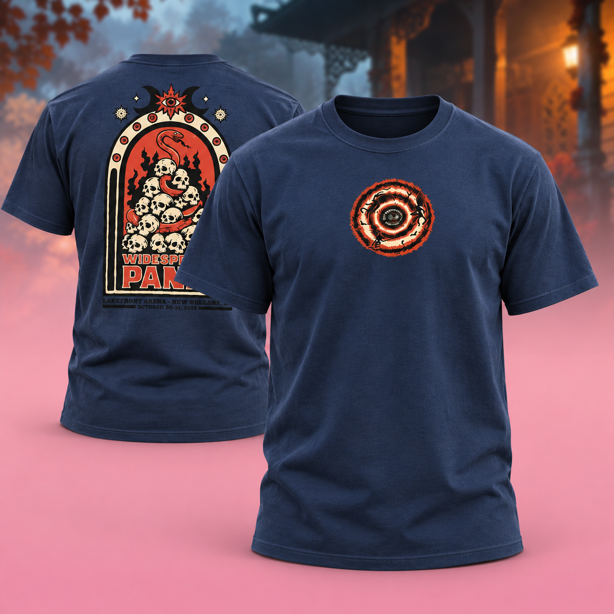 Widespread Panic Halloween Merch Ninth Circle Of Hell Shirts Two Sided Unisex TShirt