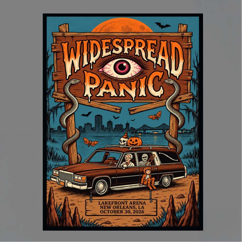 Widespread Panic Lakefront Arena New Orleans LA October 30 2026 Concert Wall Art Print Poster Shirt