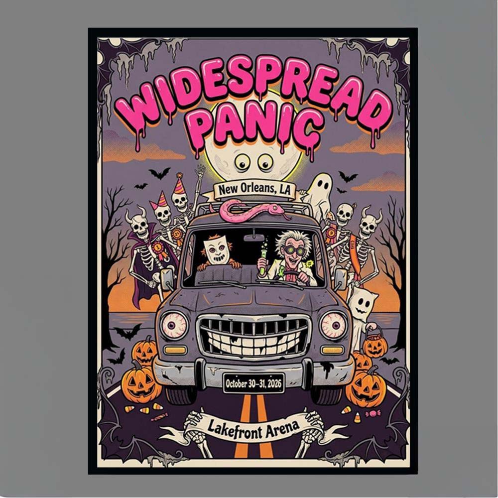 Widespread Panic Lakefront Arena New Orleans LA October 3031 2026 Concert Wall Art Print Poster Shirt