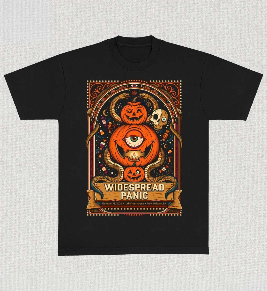 Widespread Panic New Orleans LA 2026 Event Poster At Lakefront Arena On October 31 2026 TShirt
