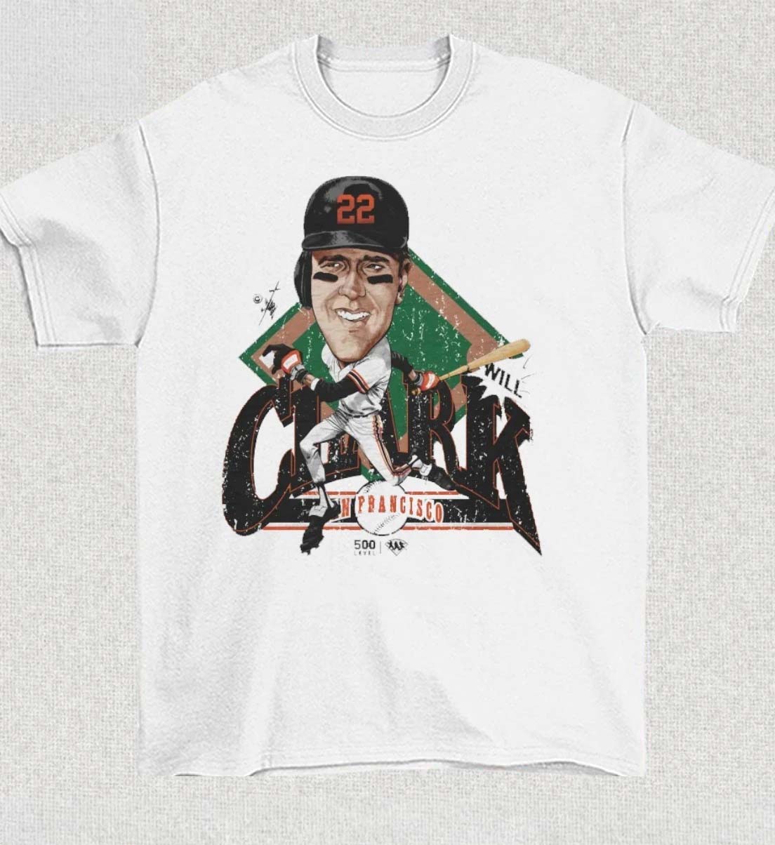 Will Clark San Francisco Bruce Stark Collection Field TShirt