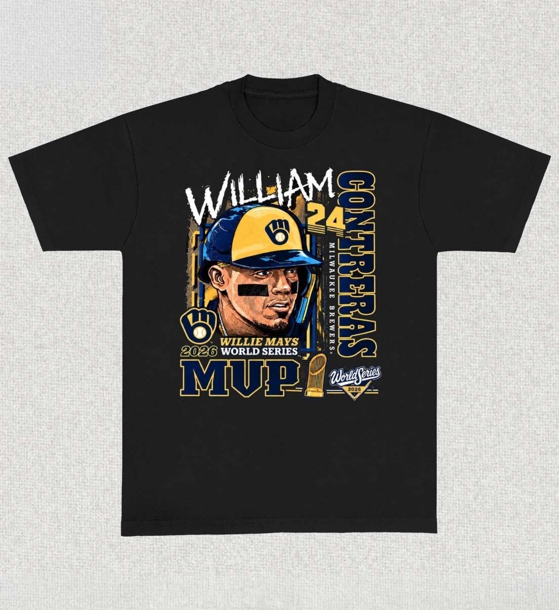 William Contreras Brewers 2026 World Series MVP Player Shirt