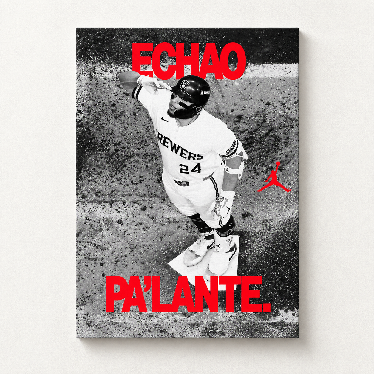 William Contreras Echao PaLante Jordan Brand Celebrates Milwaukee Brewers 2026 World Series Champions Poster Canvas
