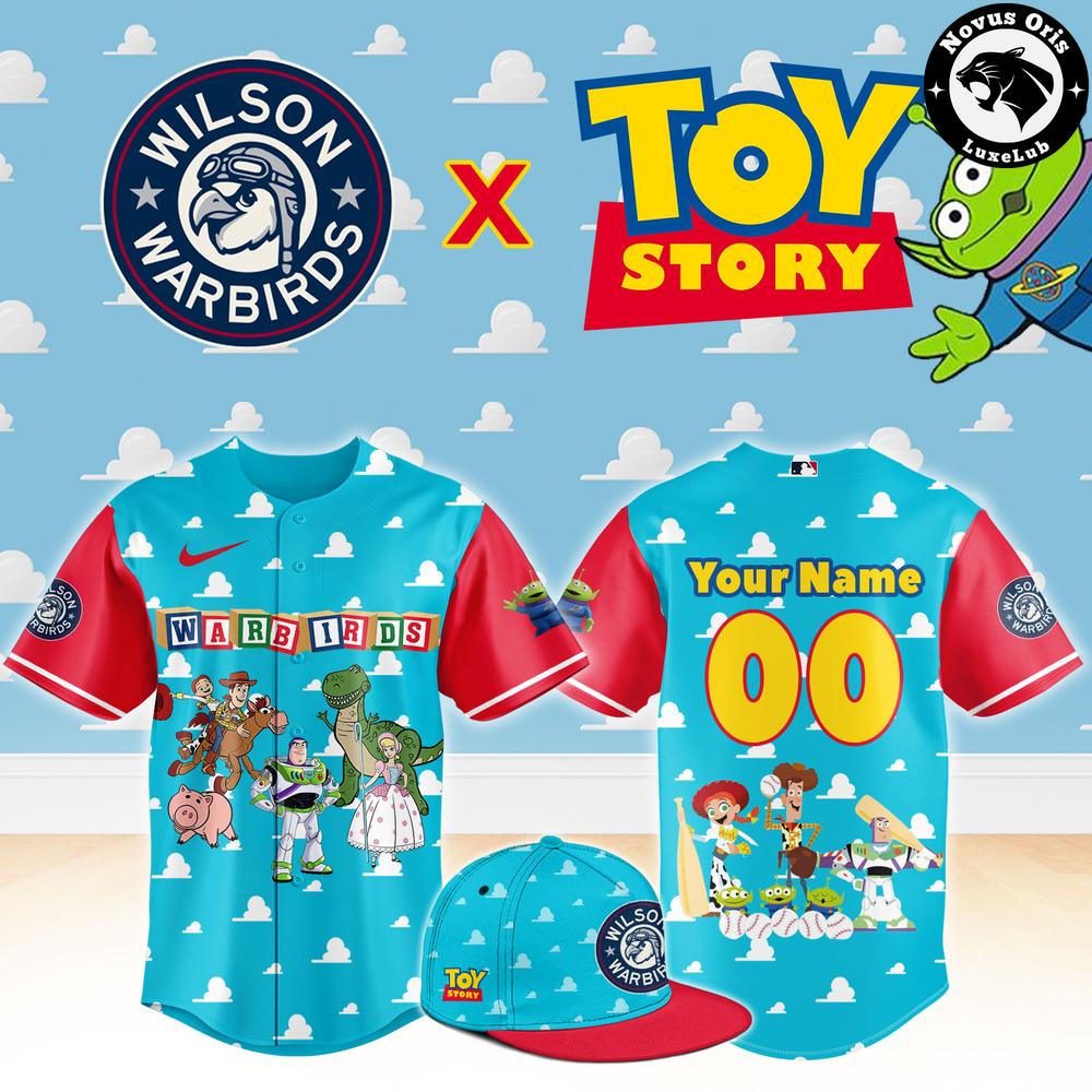 Wilson Warbirds x Toy Story Night Pixar Cartoon Custom Baseball Jersey 1 - Unicasport Wilson Warbirds x Toy Story Night Pixar Cartoon Custom Baseball Jersey