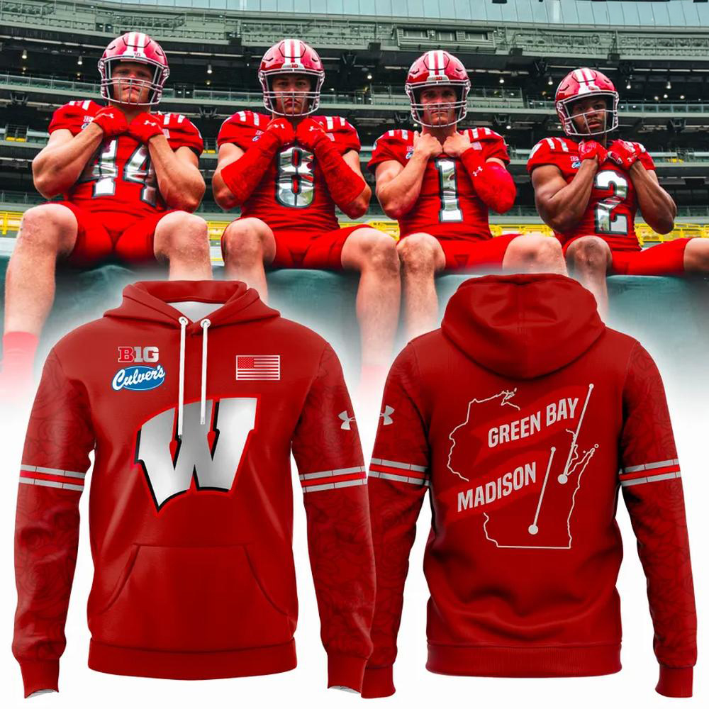 Wisconsin Badgers Title Town 2026 Lambeau Field Hoodie 4