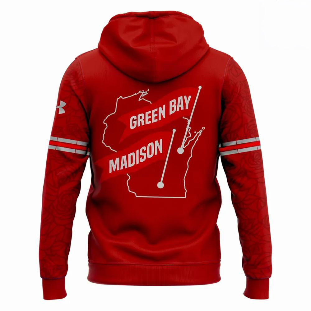 Wisconsin Badgers Title Town 2026 Lambeau Field Hoodie 4 - Image 3