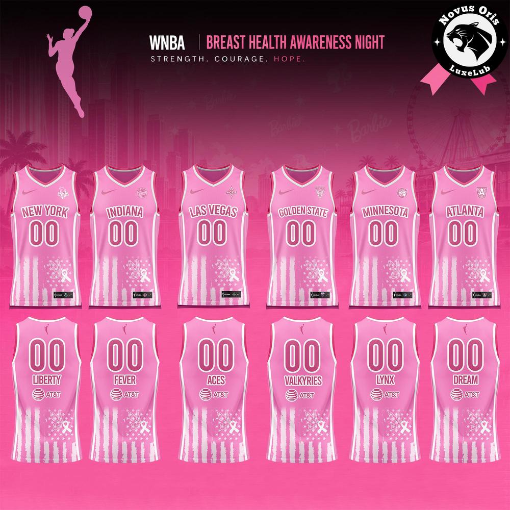 WNBA Breast Health Awareness Night 2026 Custom Basketball Jersey 1 - Unicasport WNBA Breast Health Awareness Night 2026 Custom Basketball Jersey
