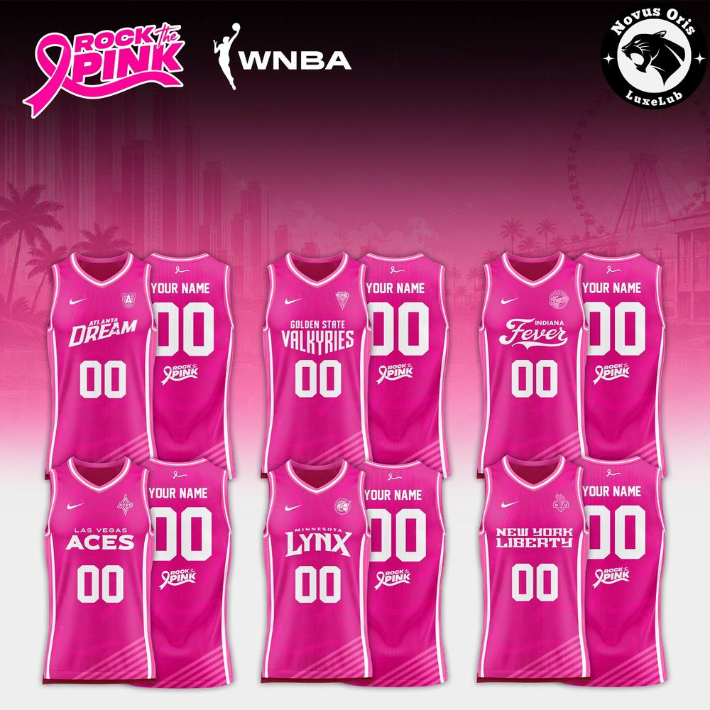 WNBA x Rock the Pink Night 2026 Custom Basketball Jersey 1 - Unicasport WNBA x Rock the Pink Night 2026 Custom Basketball Jersey