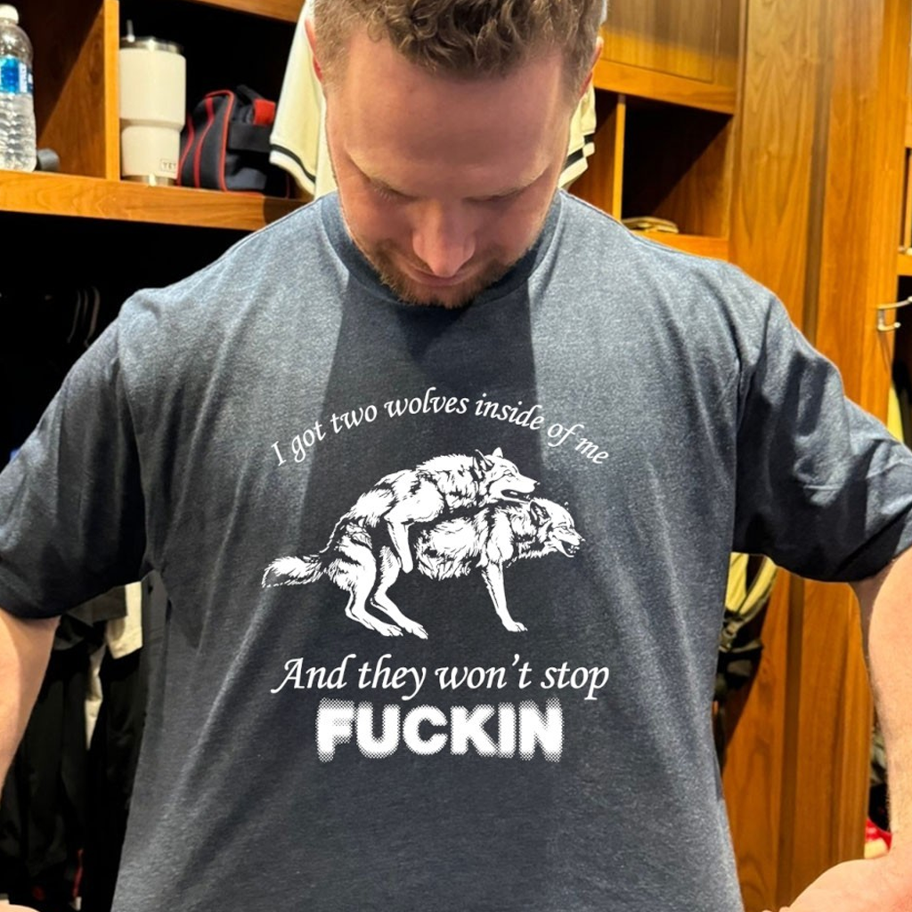 Wolf I Got Two Wolves Inside Of Me And They Wont Stop F Shirt Gift Ideas For Husband Merch 2026