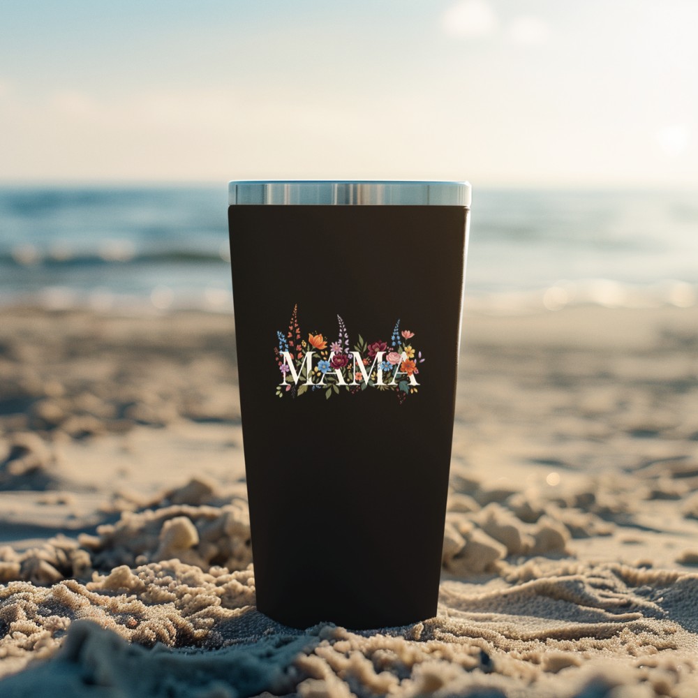 Women's Mama Floral Mom Mother's Day Nature Graphic Tumbler - Image 3