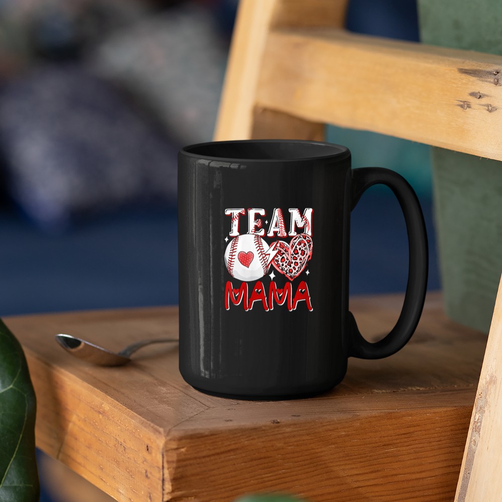 Women's Mama Mother's Day Leopard Costume Baseball Player Lover Mug - Image 3
