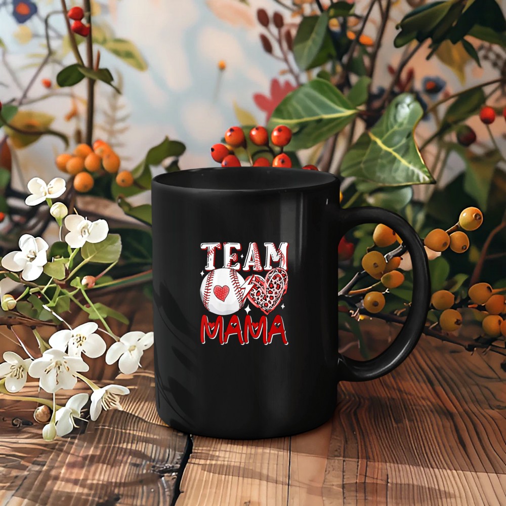 Women's Mama Mother's Day Leopard Costume Baseball Player Lover Mug