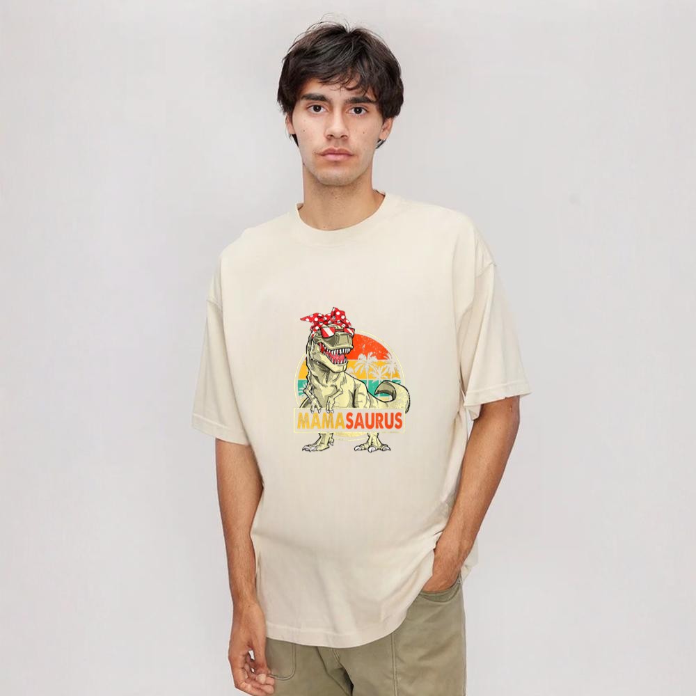 Women's Mamasaurus T Rex Dinosaur Mom Sunglasses Mother Graphic Shirt