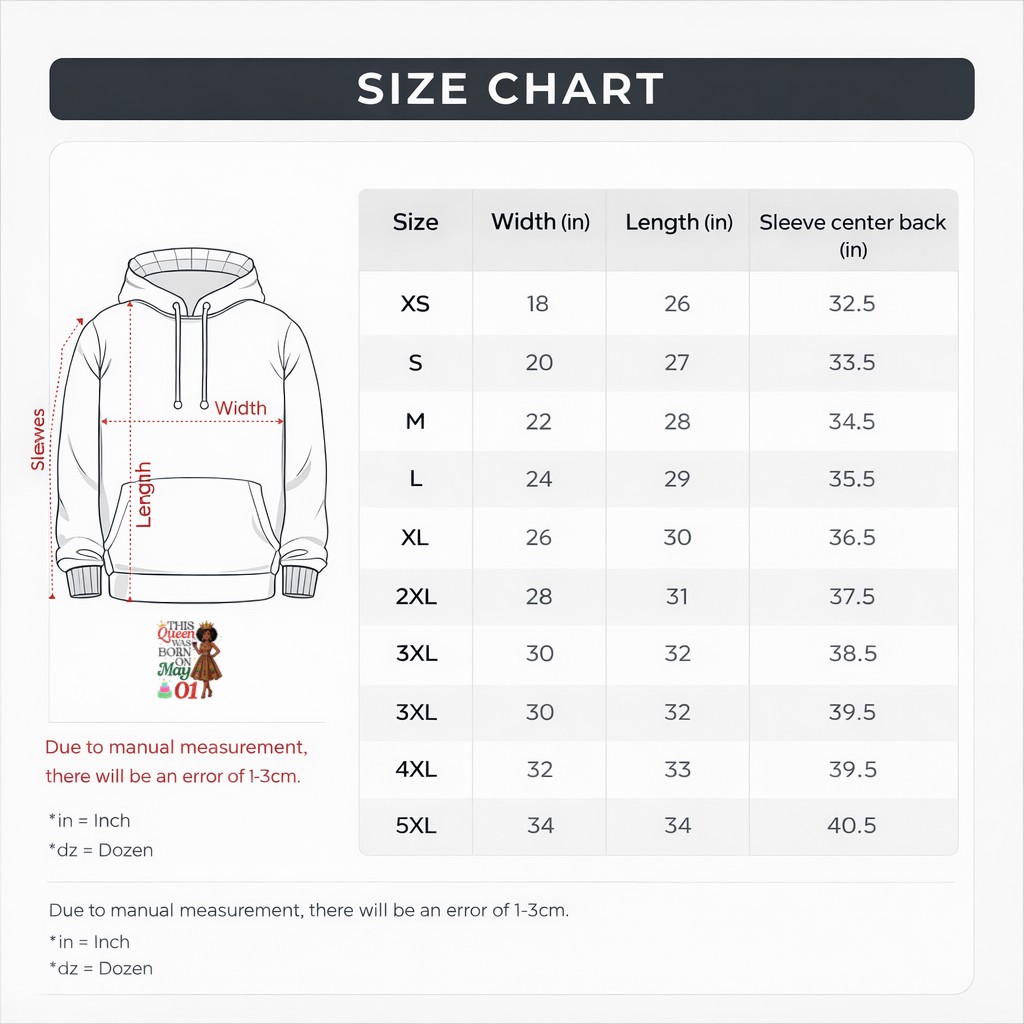 Women's This Queen was Born On May 01 Happy Birthday to Me A Girl Graphic Hoodie - Image 4