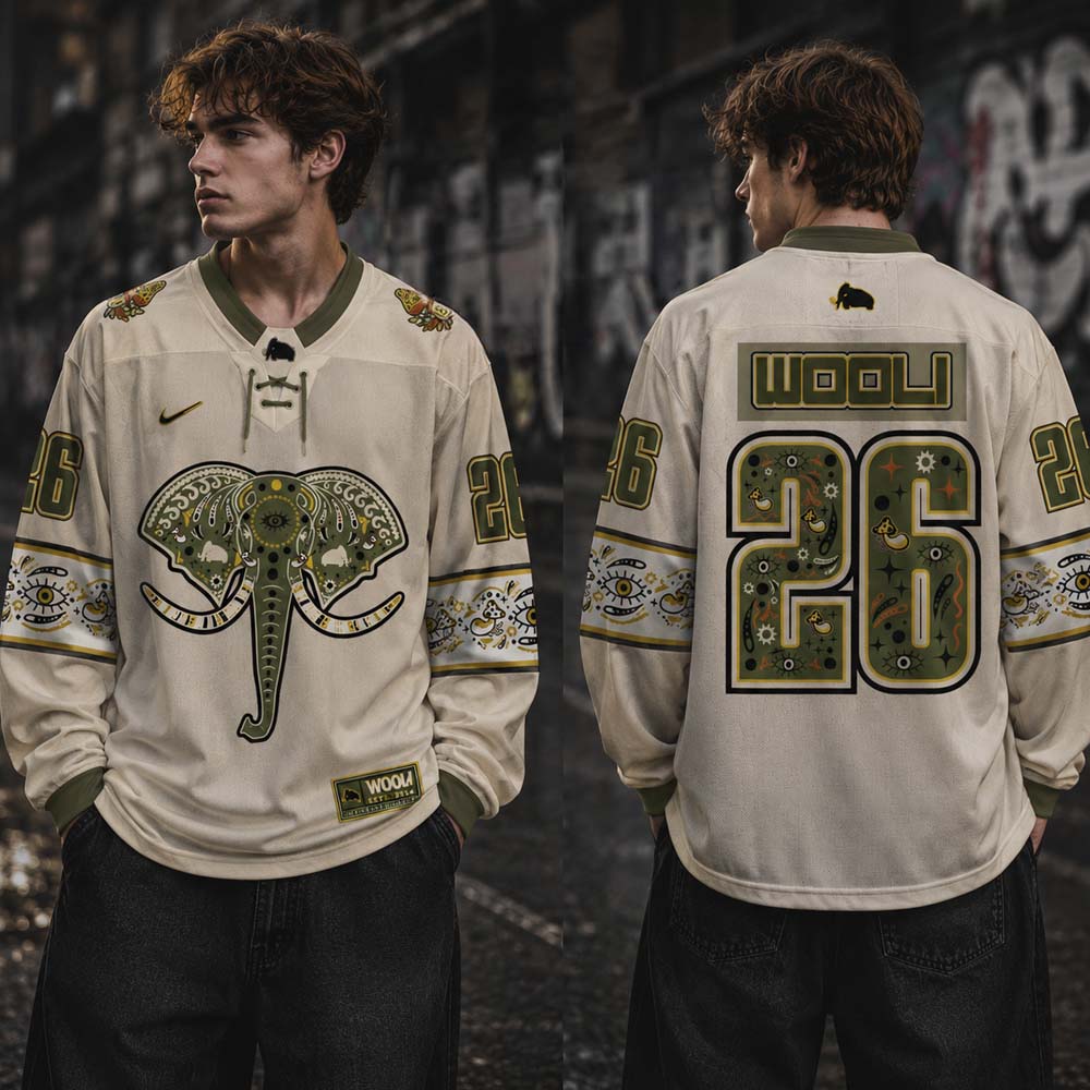 Wooli Tan Forest Long Sleeve Jersey