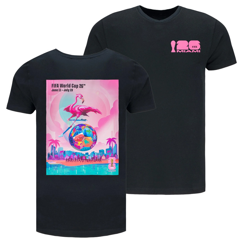 World Cup 2026 Merch Miami World Cup 2026 Poster BlackTShirtSoccer Fan Gifts For Him