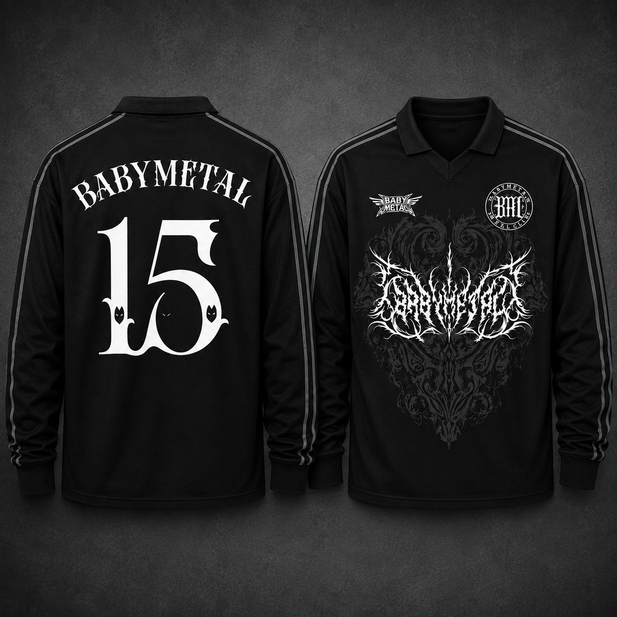World Tour 2026 Babymetal North America Merch Long Sleeve Soccer Jersey Merch