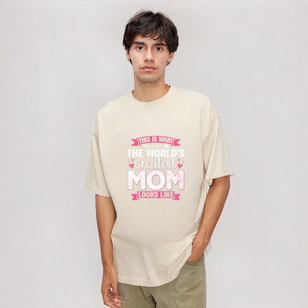 Worlds Greatest Mom Mother’s Day Pink Hearts Proud Mama Pullover Shirt