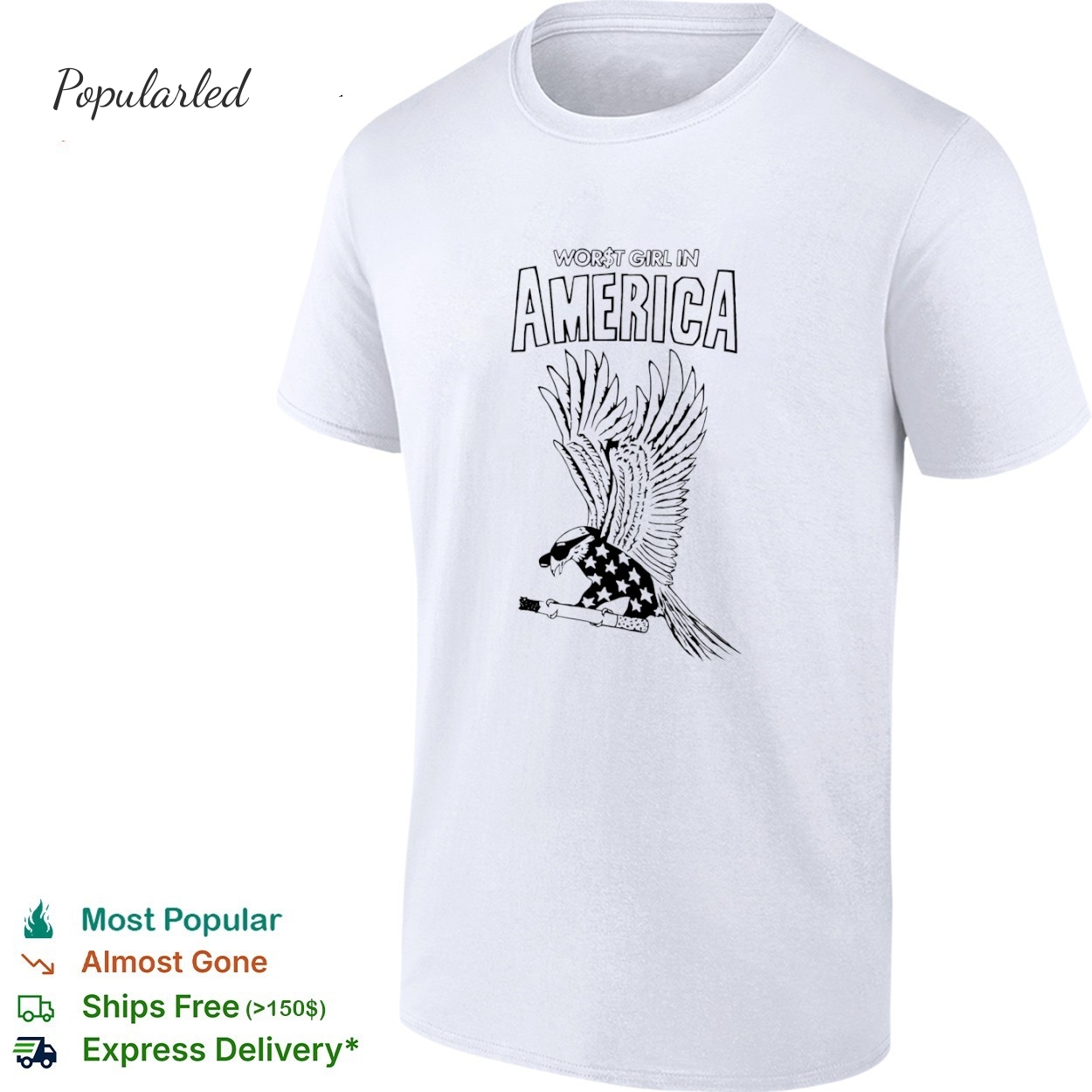 Worst Girl In America Slayyyter Wgias Eagle shirt
