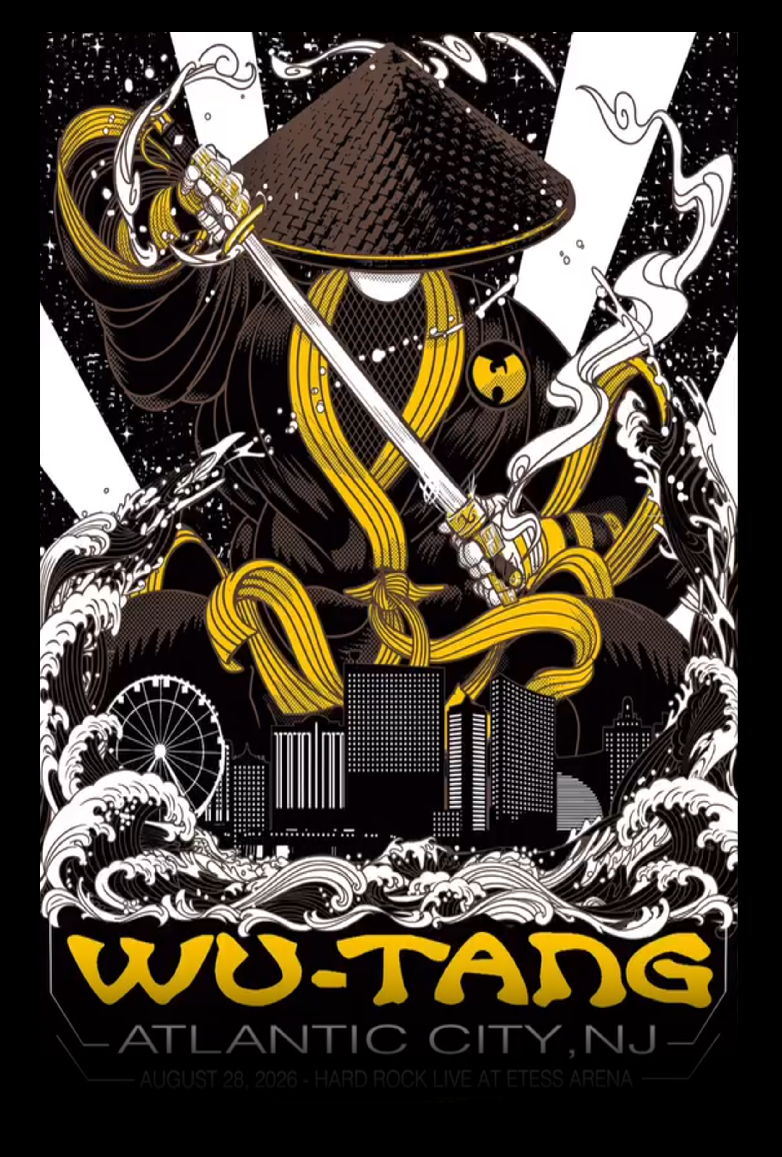 wu tang august 28 2026 hard rock live at etess arena atlantic city nj poster oXirE - merchtourboutique