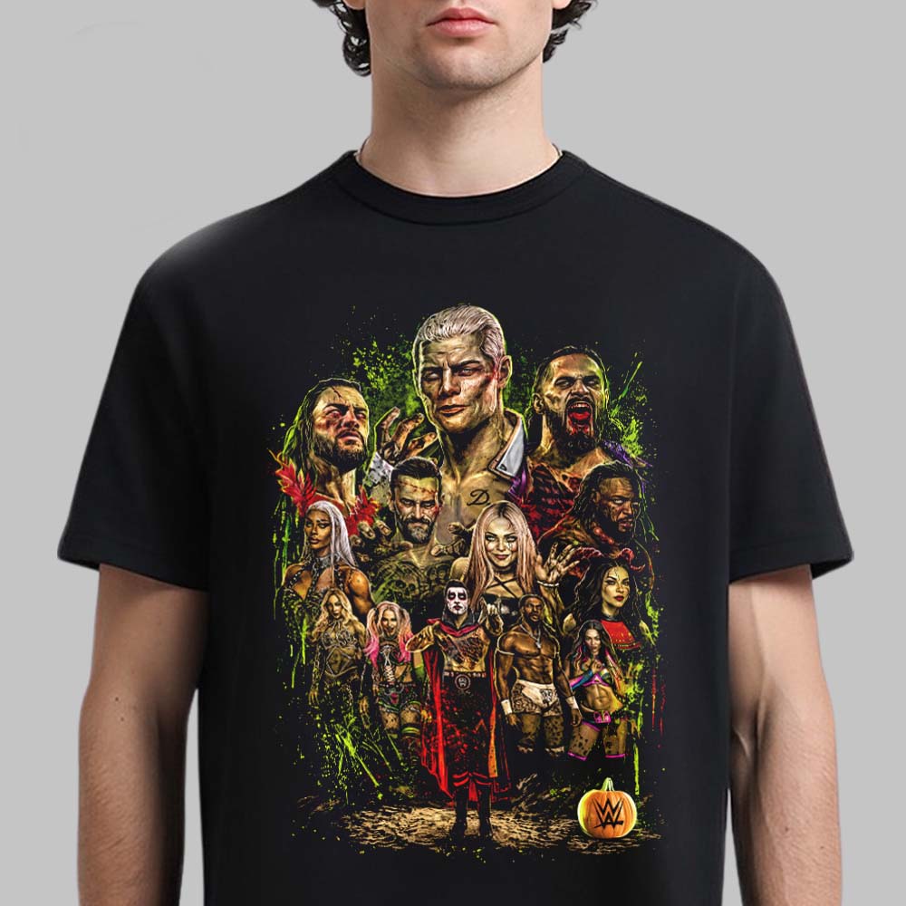 WWE 2026 Superstar Zombies Halloween TShirt