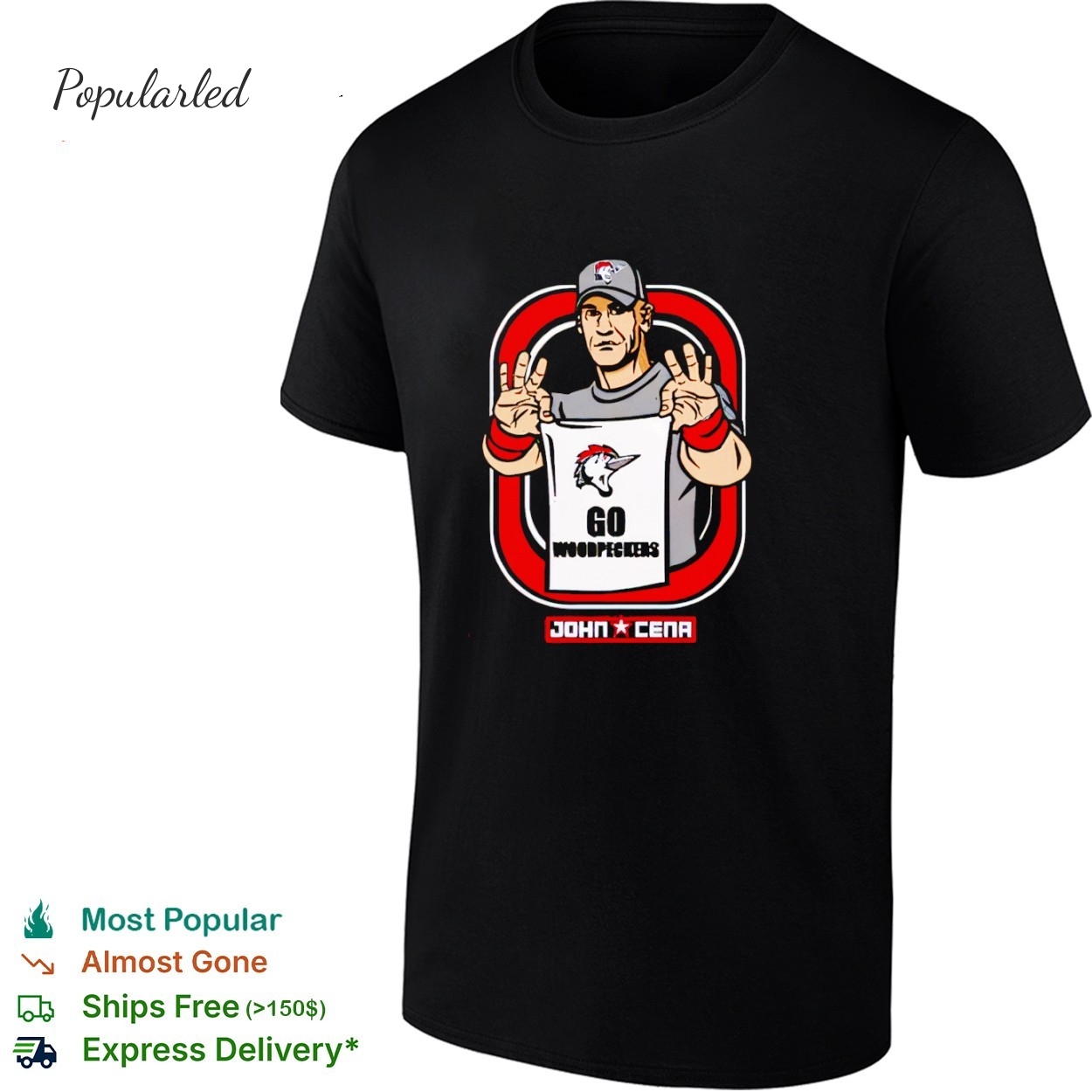 WWE x Woodpeckers John Cena Special Edition shirt
