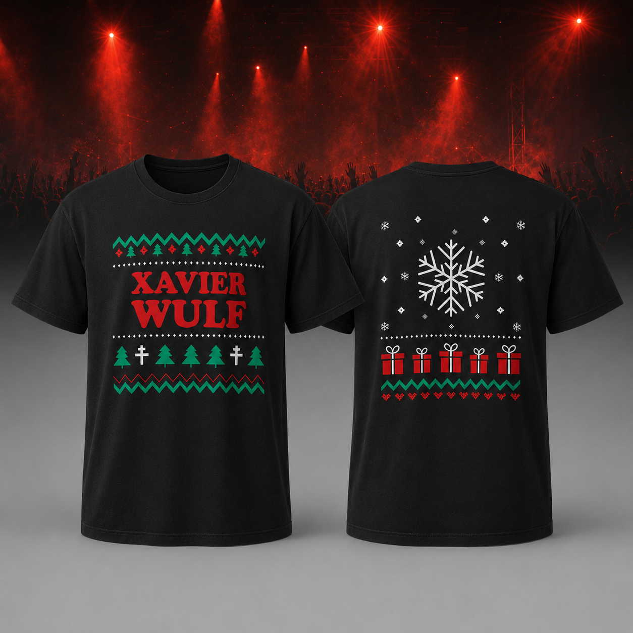 Xavier Wulf Hollow Squad Tour 2026 Red Gift T-shirt