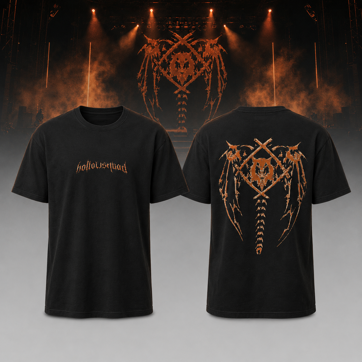2026 Xavier Wulf Hollowsquad Orange Tour Graphic T-shirt
