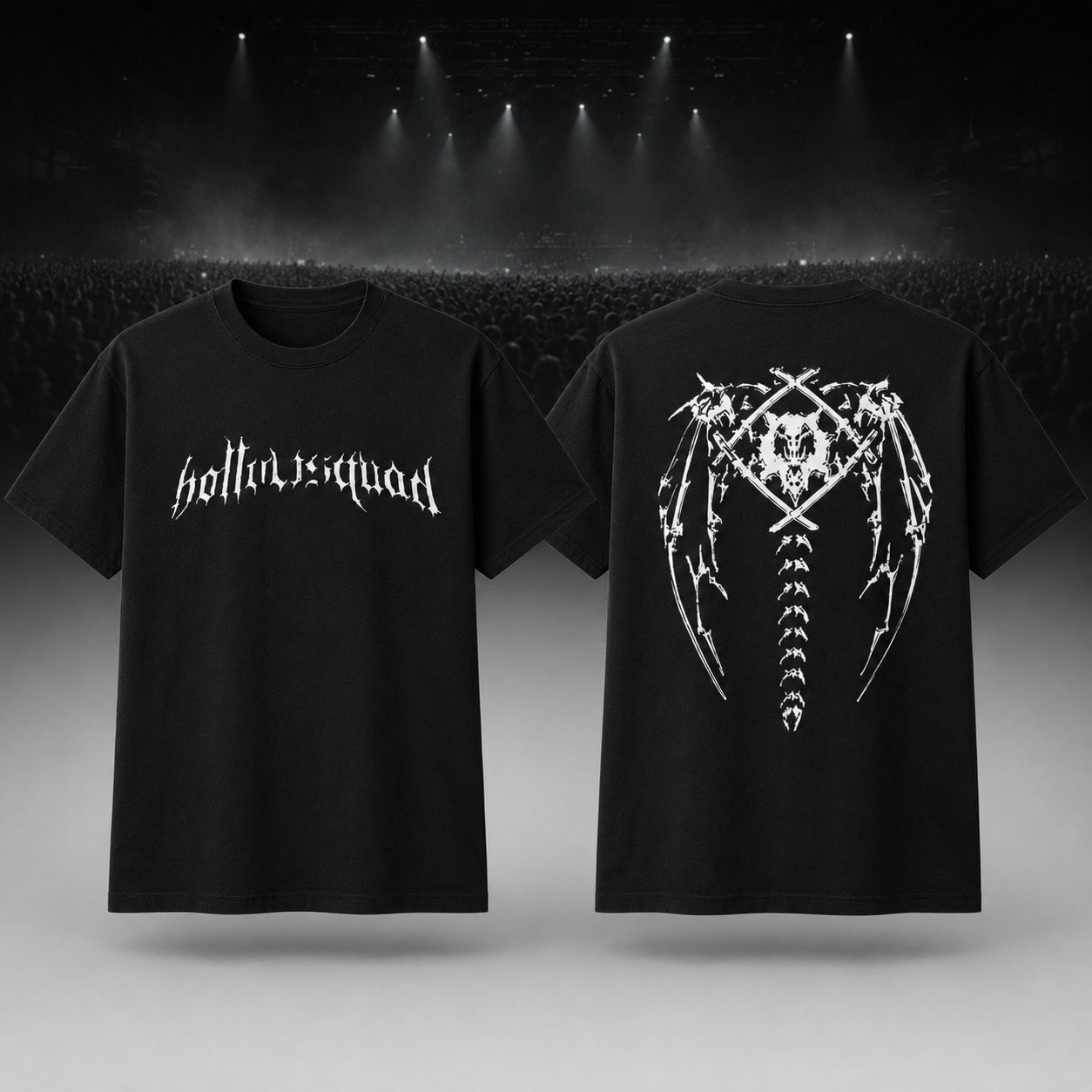 2026 Xavier Wulf Tour Hollowsquad White Graphic T-shirt