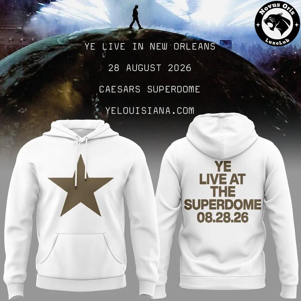 Ye Live At The Superdome Tour 2026 Pullover Hoodie 1 - Unicasport Ye Live At The Superdome Tour 2026 Pullover Hoodie