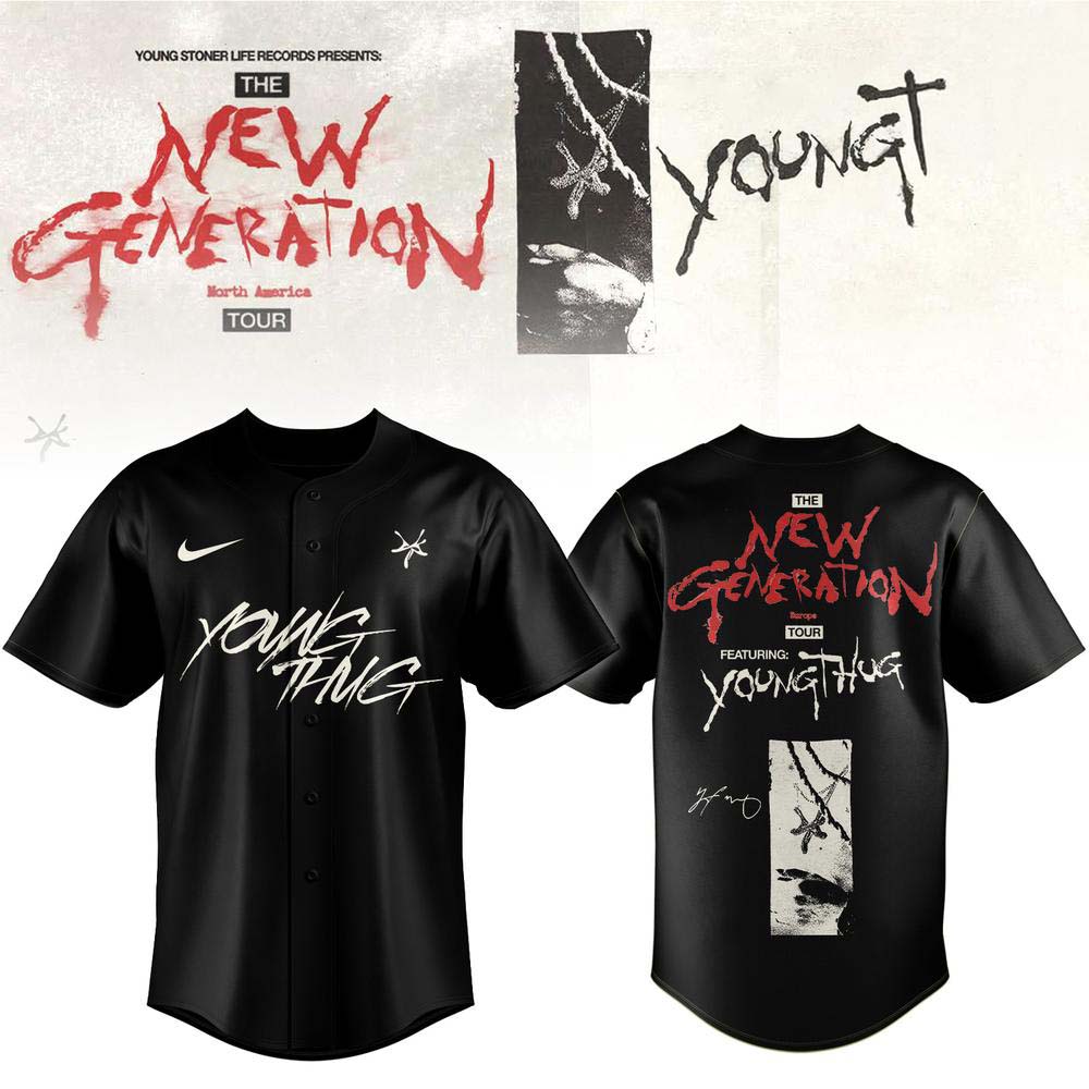 Young Thug Black New Generation Baseball Jersey