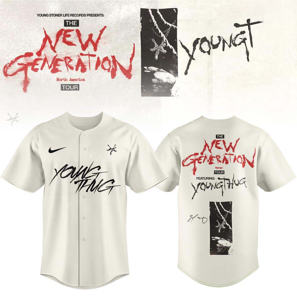Young Thug White New Generation Baseball Jersey