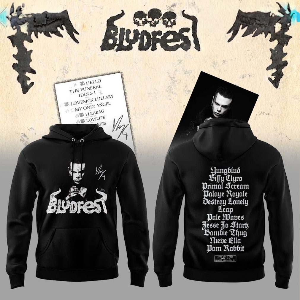 Yungblud Army x Idols The World Tour Tracklist Hoodie - Best Gift for Fans